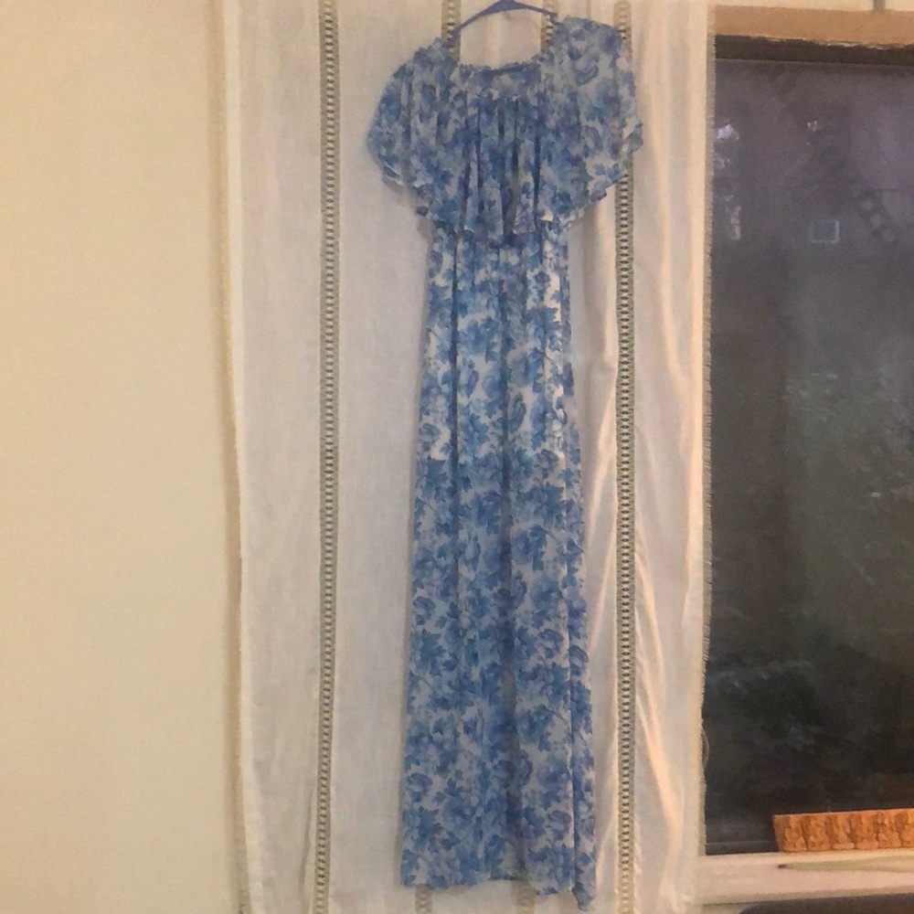 Off the shoulder show me your mumu maxi dress